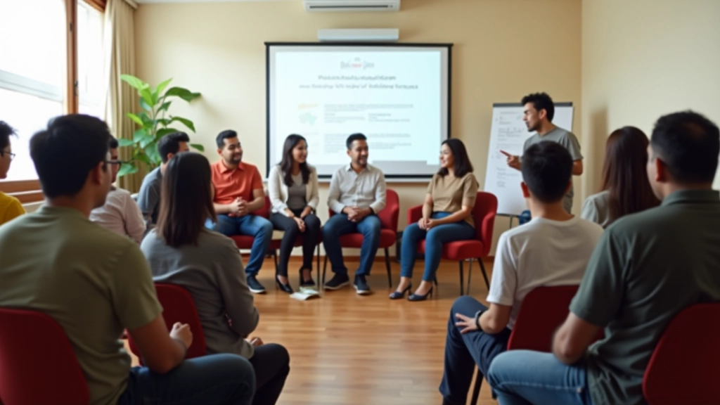 Workshop participants in group session
